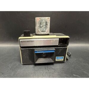 Vintage Keystone Auto-Instant 115X‎ Camera w/ Flash Cube & Extras – Tested